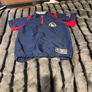 #612 Kids Navy and Red Sports Shirt